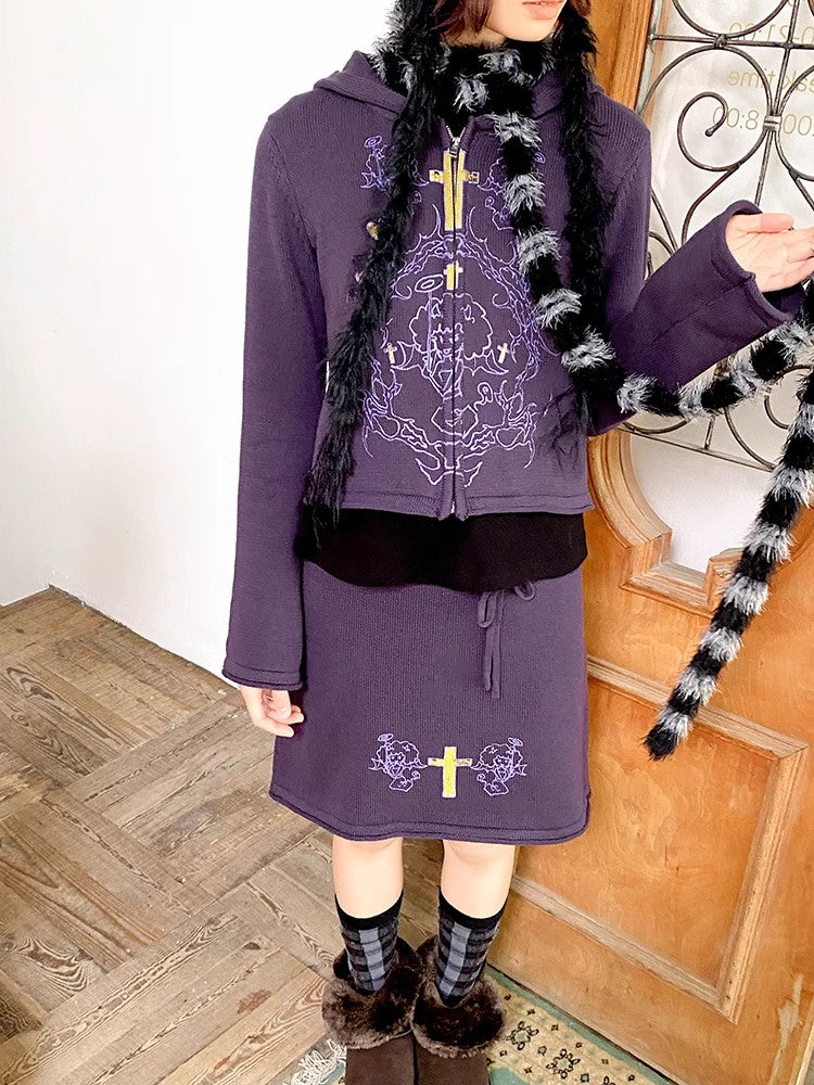 A-line knit skirt【s0000011121】