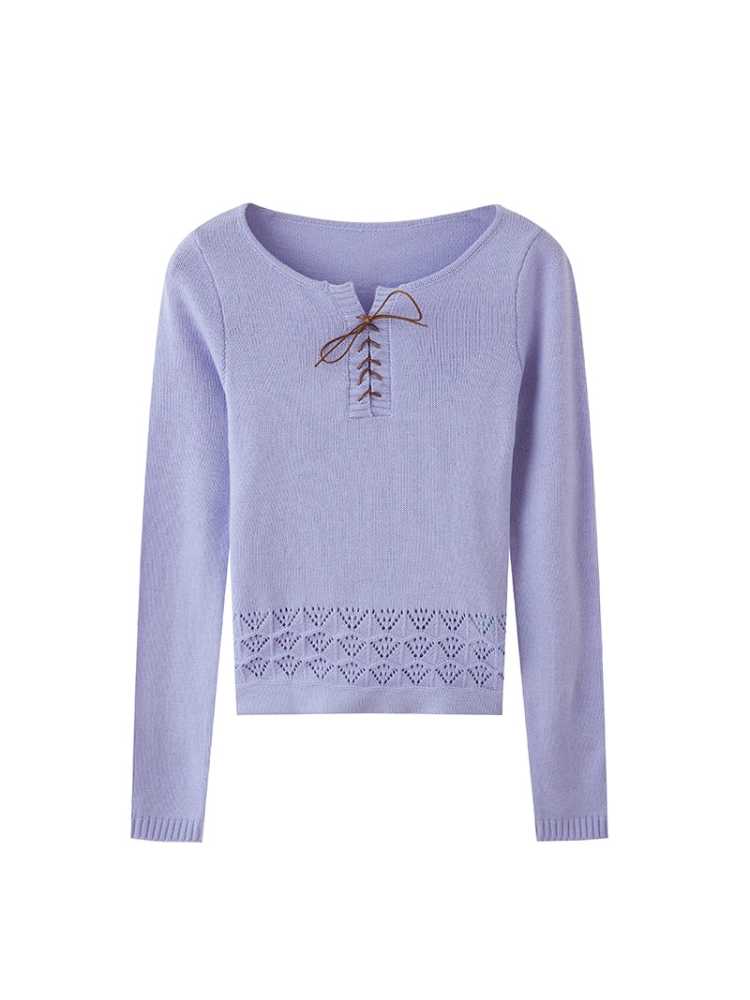 Retro fit sweater【s0000009789】