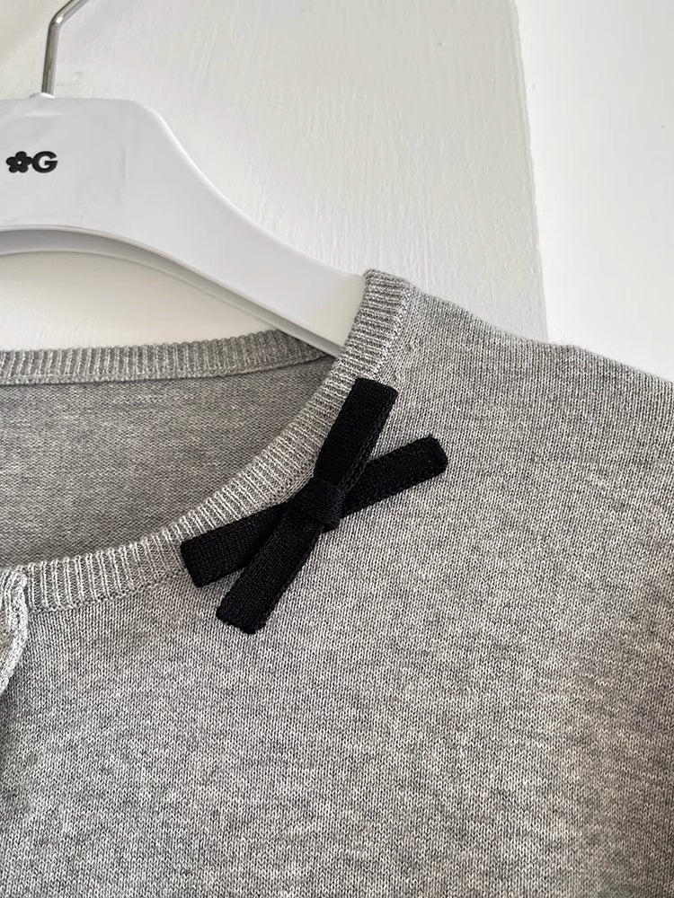 White ribbon knit cardigan【s0000006518】