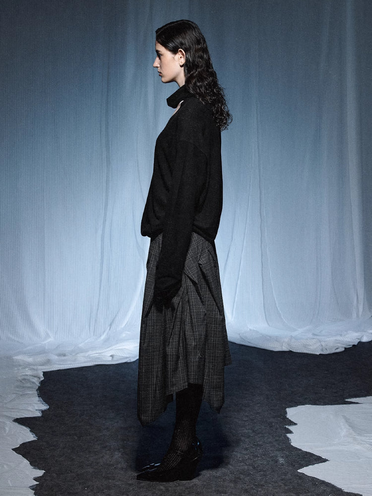 Plaid one-piece dress【s0000007432】