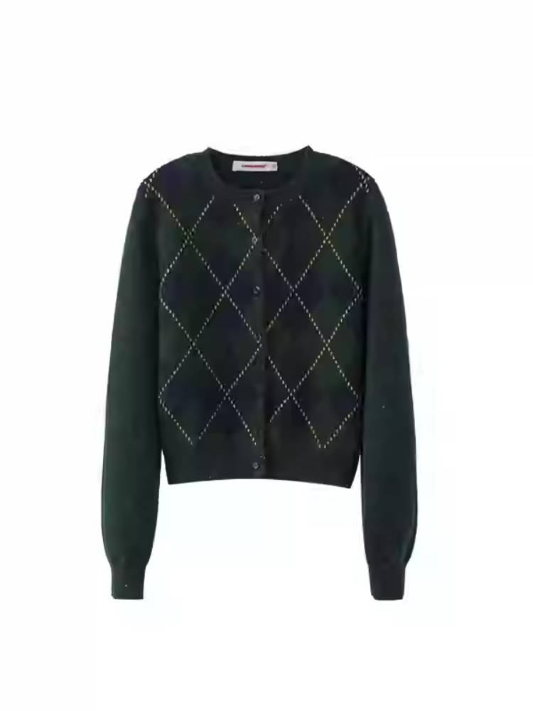 Preppy style knitted cardigan【s0000011373】