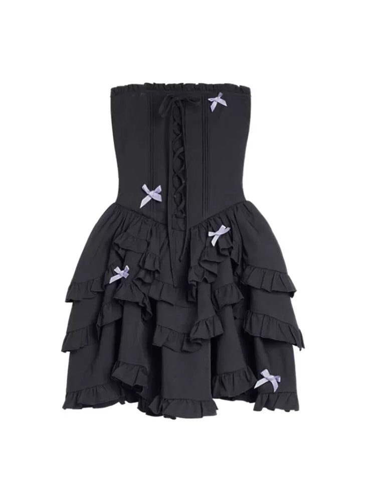 Tube top cake dress【s0000007399】