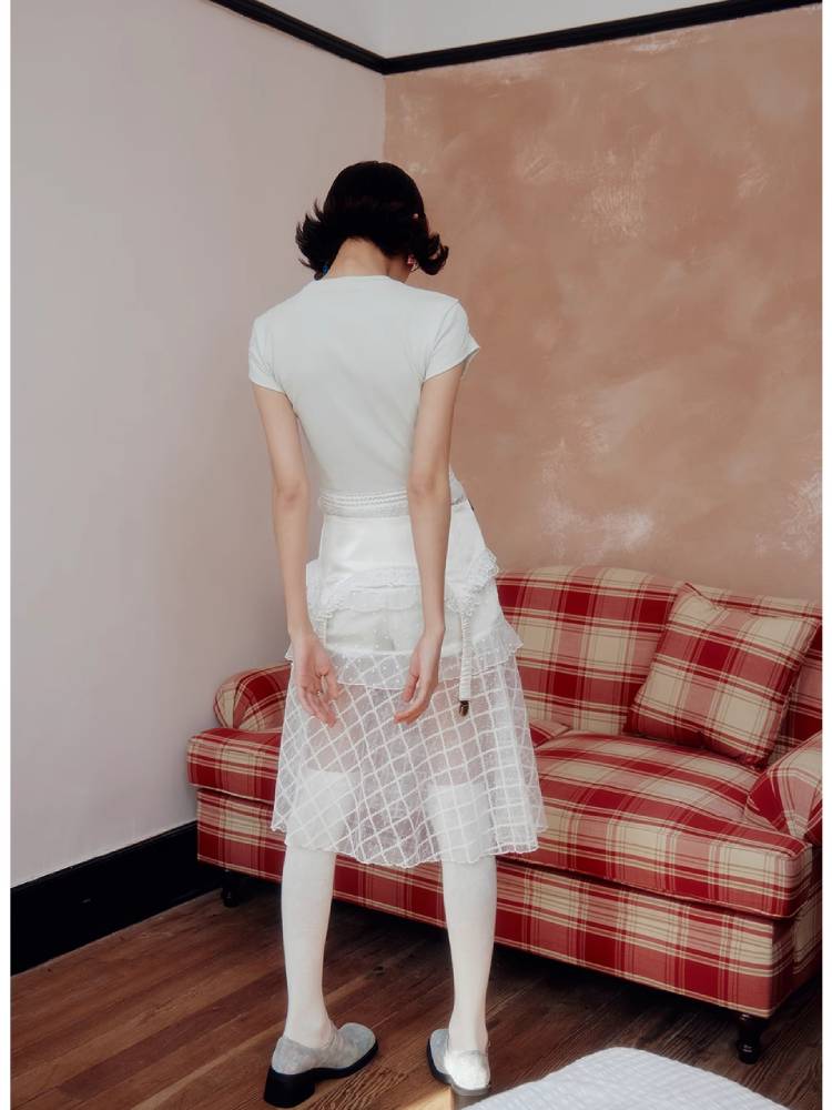 Round neck short t-shirt【s0000008023】