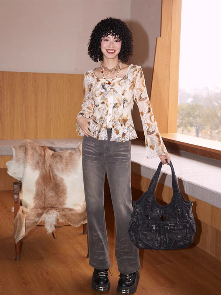 Two piece lace blouse【s0000007410】