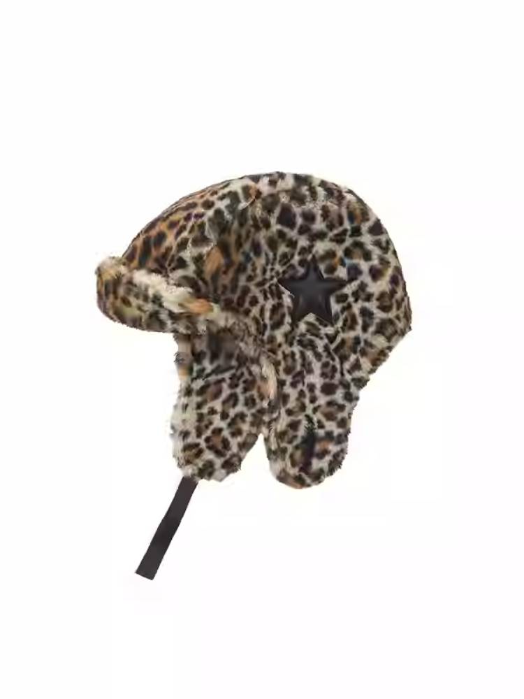 Rabbit fur flight hat【s0000011387】