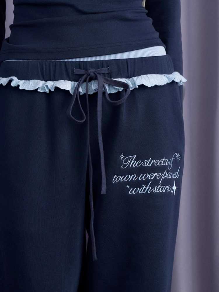 Double waist sweatpants【s0000010679】