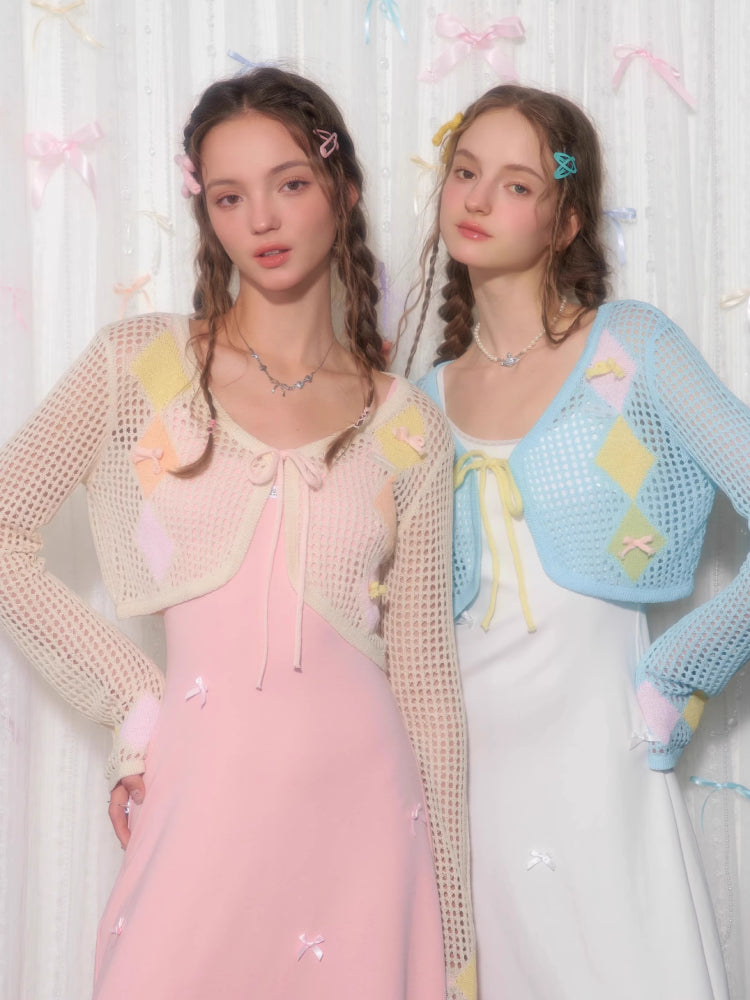 Thin sunscreen knit cardigan【s0000007829】