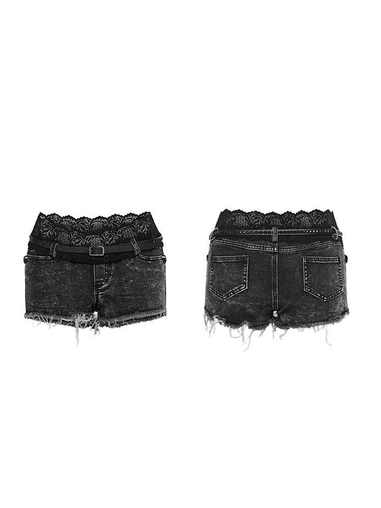 Thin ultra-shorts slim-fit denim【s0000002267】