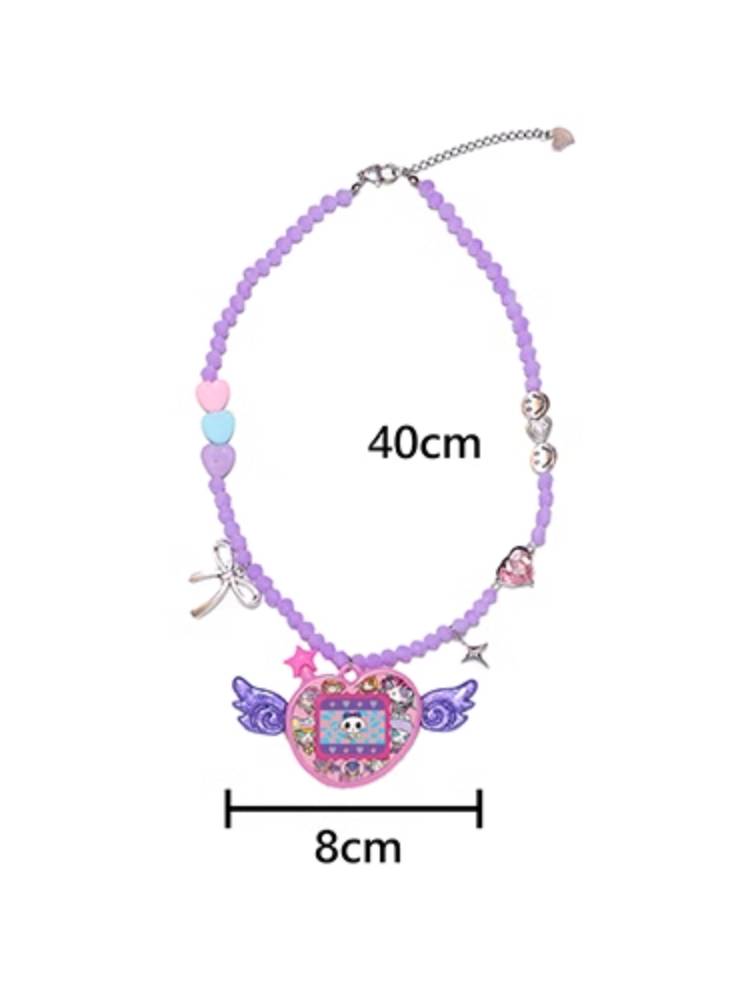 Colorful bead necklace【s0000009116】