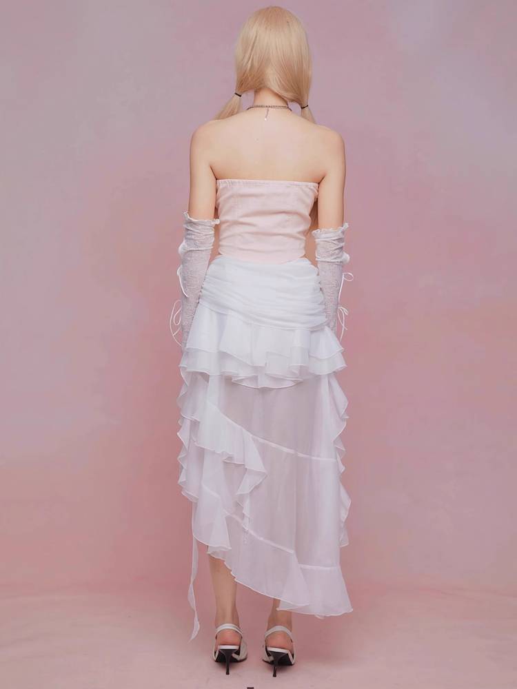 Retro tube top【s0000008926】