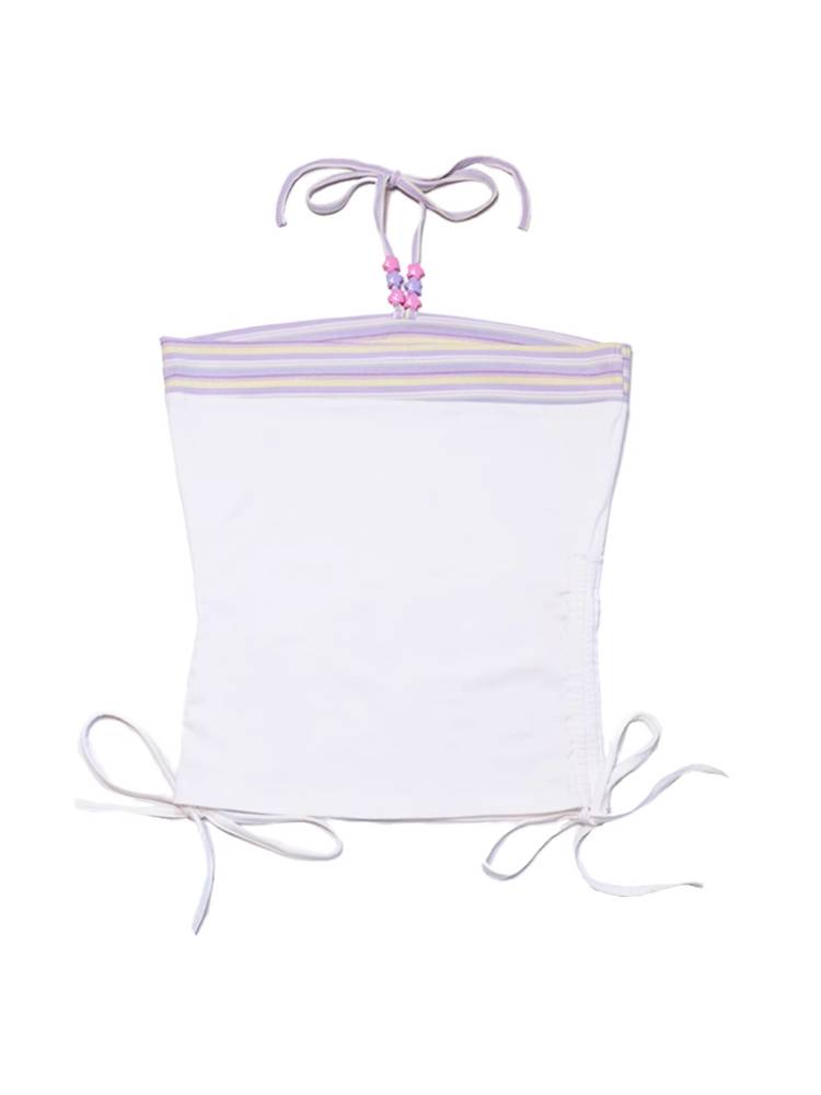 Printed halter neck camisole【s0000009122】