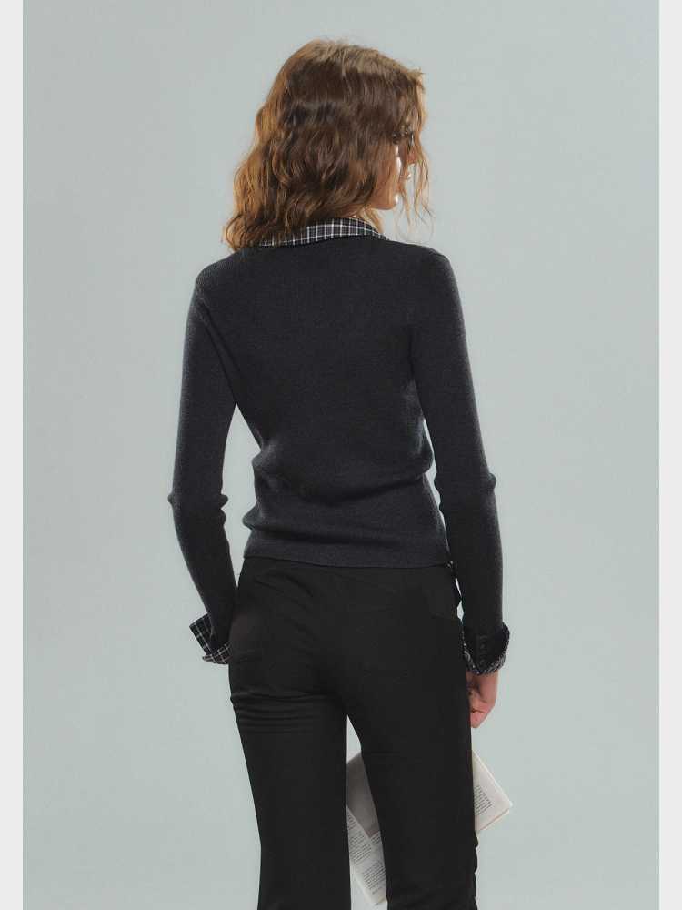 Wool knit cardigan【s0000010585】