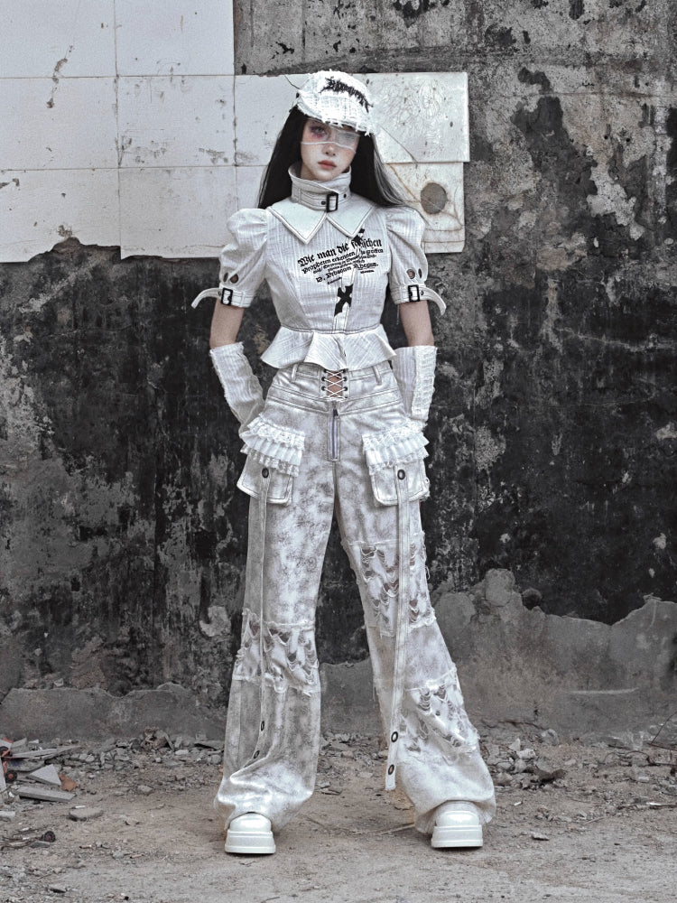 Punk straight pants【s0000005571】