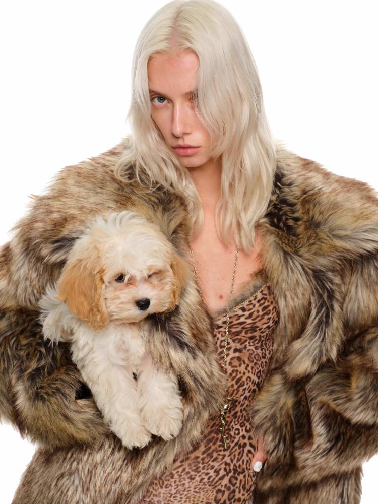 Gradient fur coat【s0000011380】