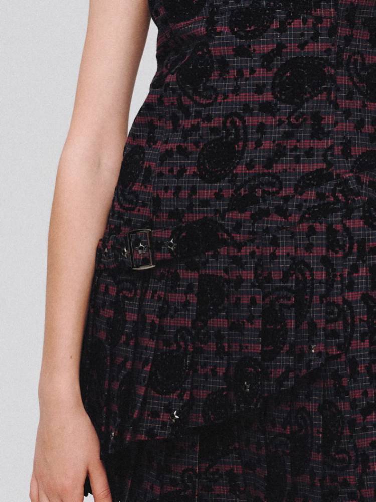 Plaid suspender dress【s0000008388】