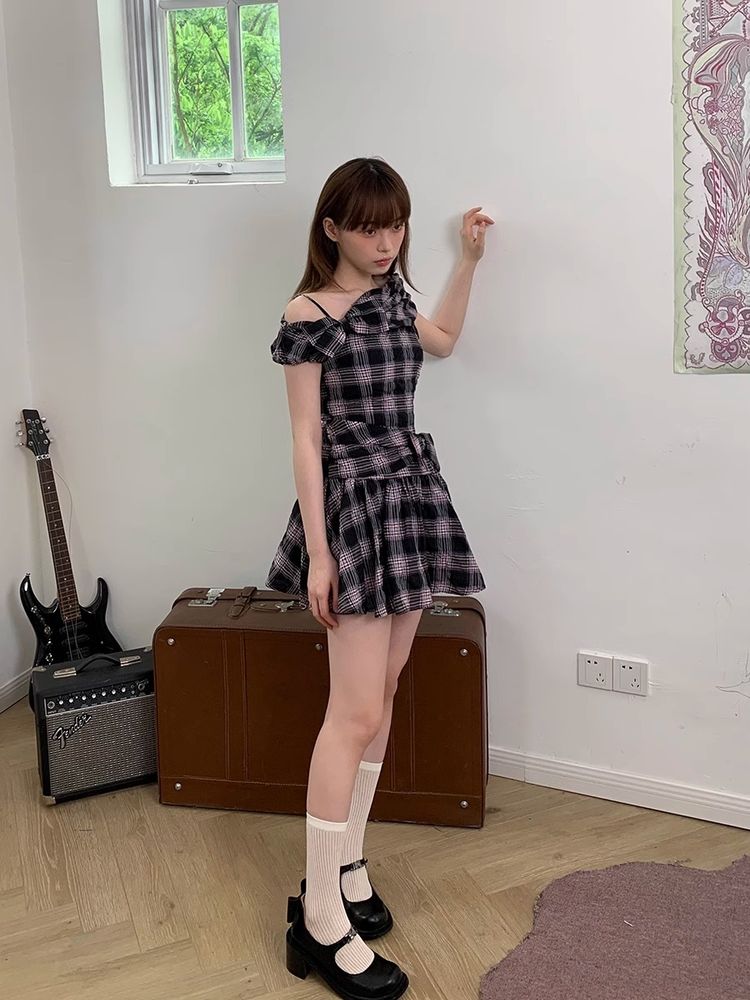 A-line pleated dress【s0000008541】