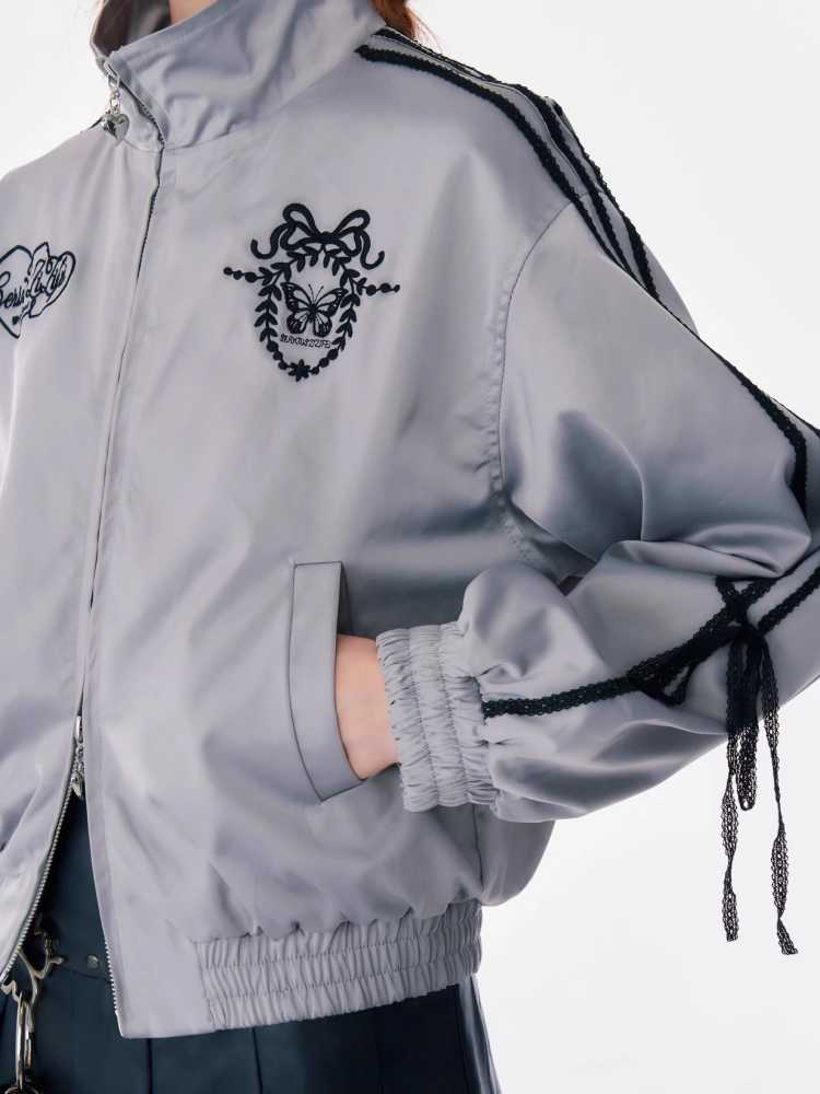 Retro sports style jacket【s0000010160】