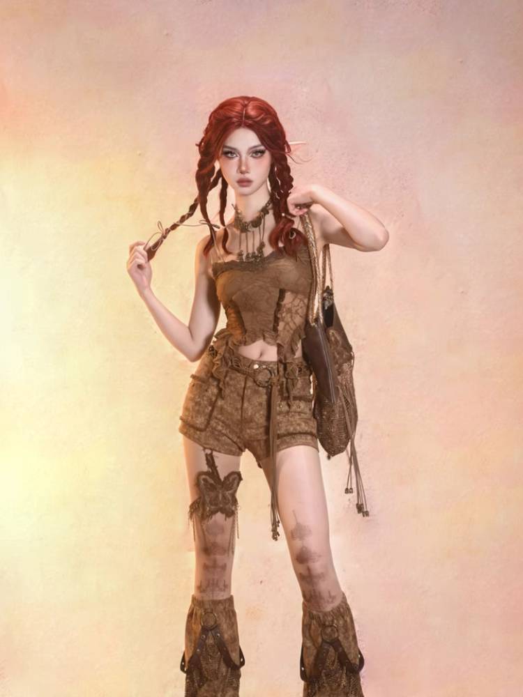 Retro suspender top【s0000009562】