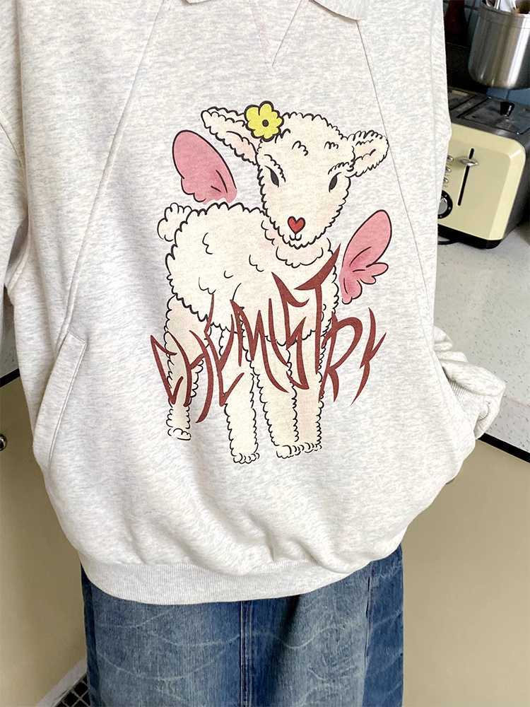 Printed loose sweatshirt【s0000009641】