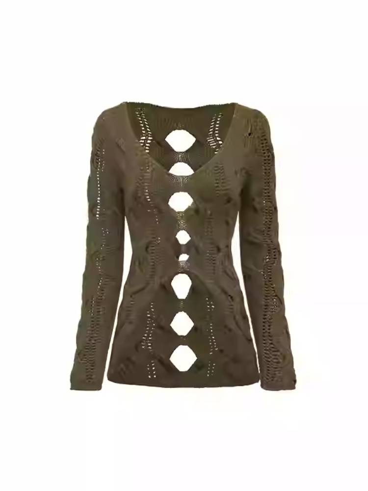 Slim knit sweater【s0000011408】