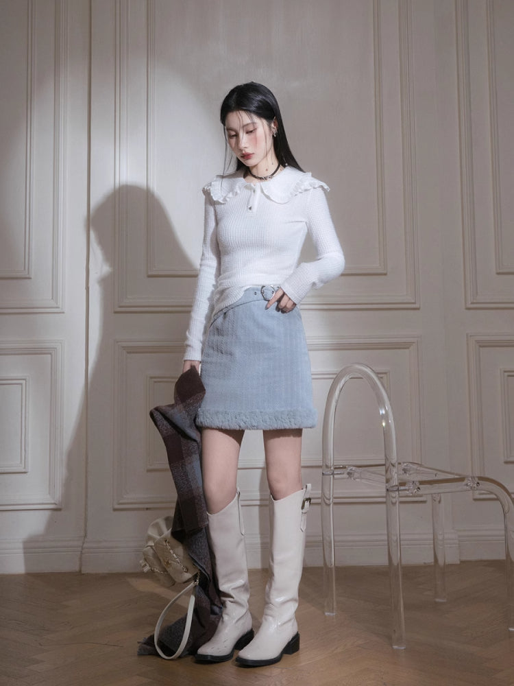 Fur jacket+skirt【s0000005826】