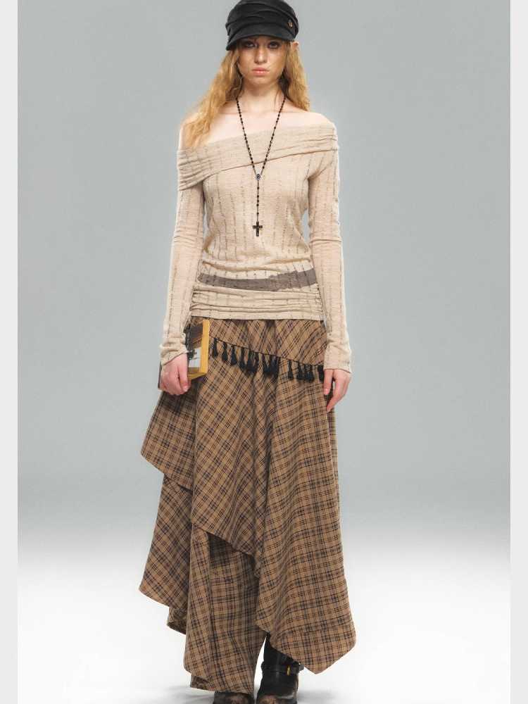 One shoulder t-shirt【s0000010592】