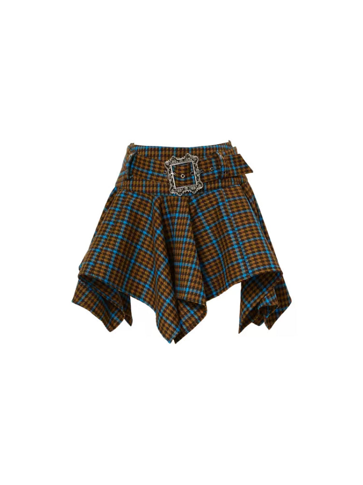 Plaid short skirt【s0000007228】