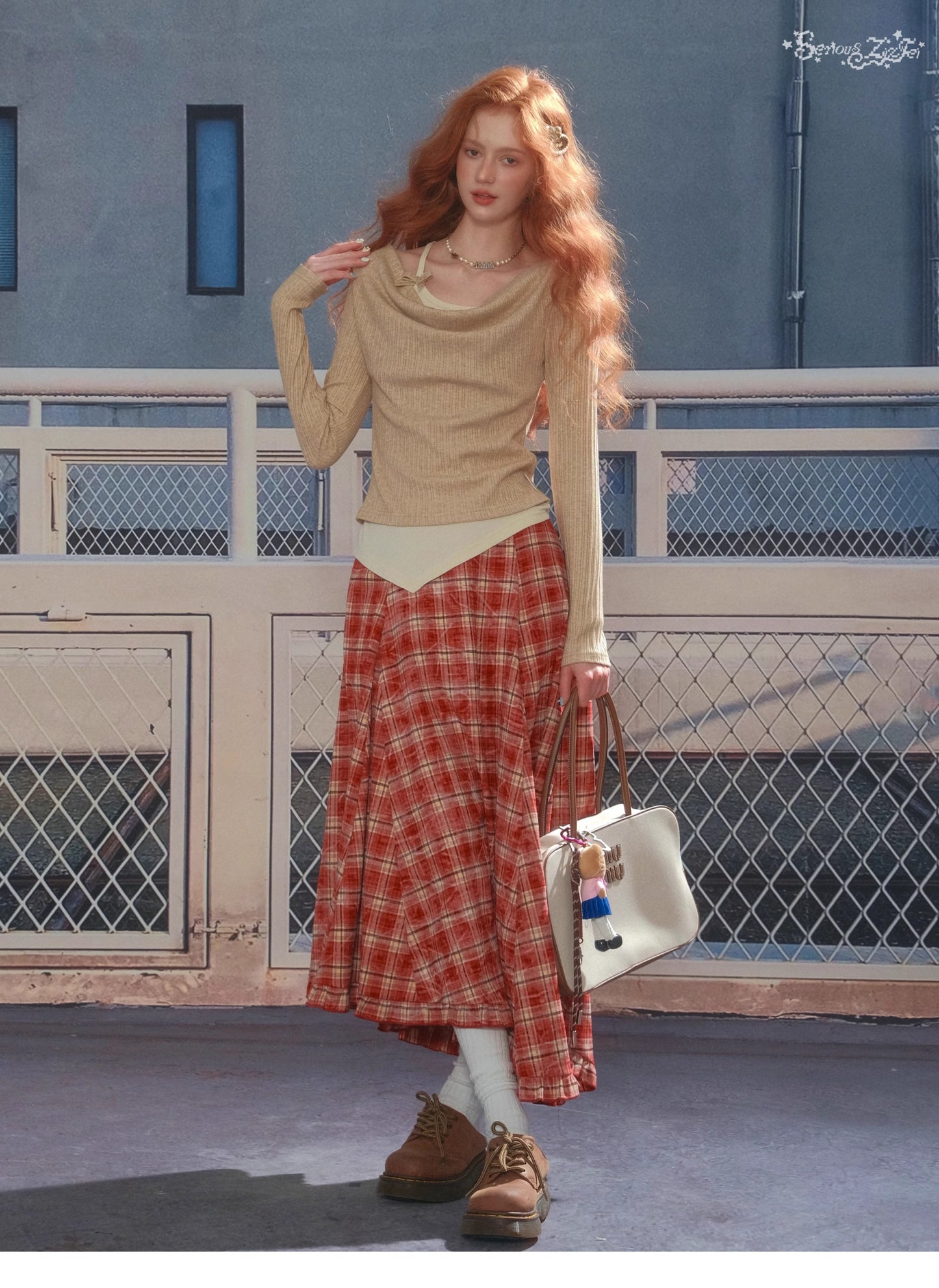 Slim Fit Top Long Sleeve Knit T-Shirt【s0000014354】