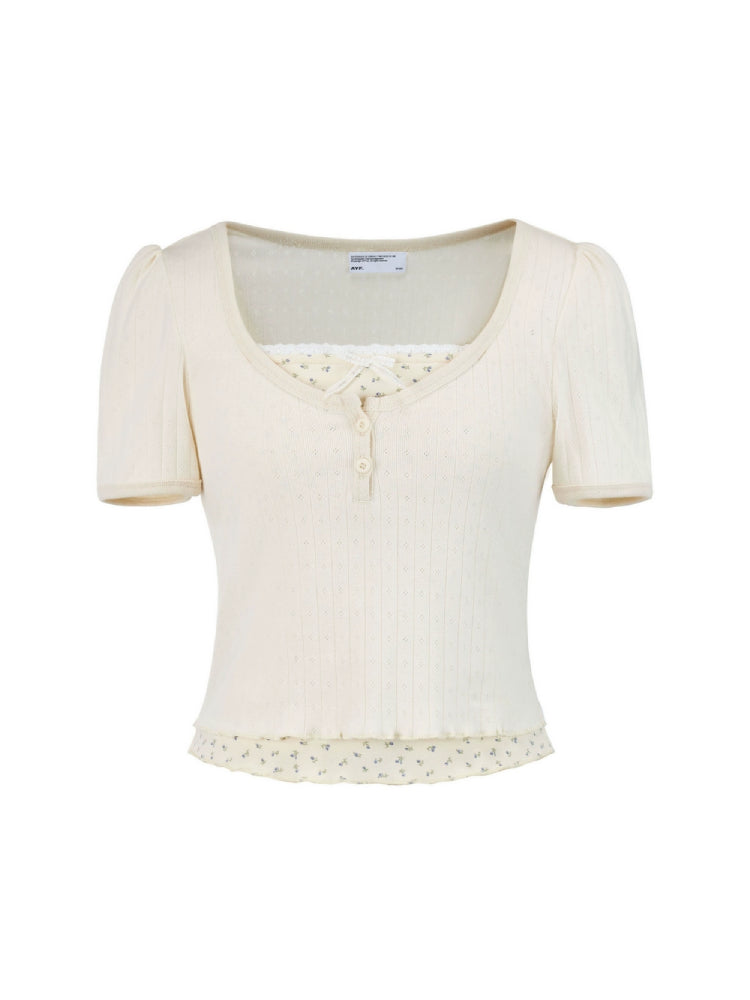 Slim short T-shirt【s0000007421】