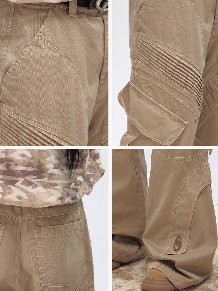 Wash wide casual pants【s0000009195】