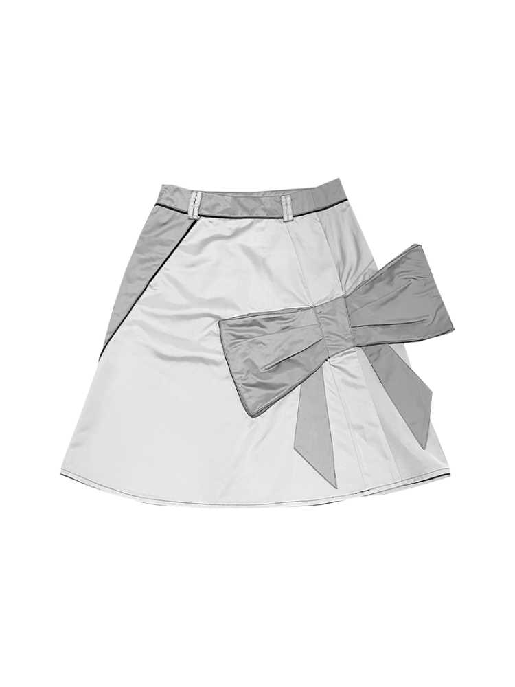Silver patchwork skirt【s0000010412】
