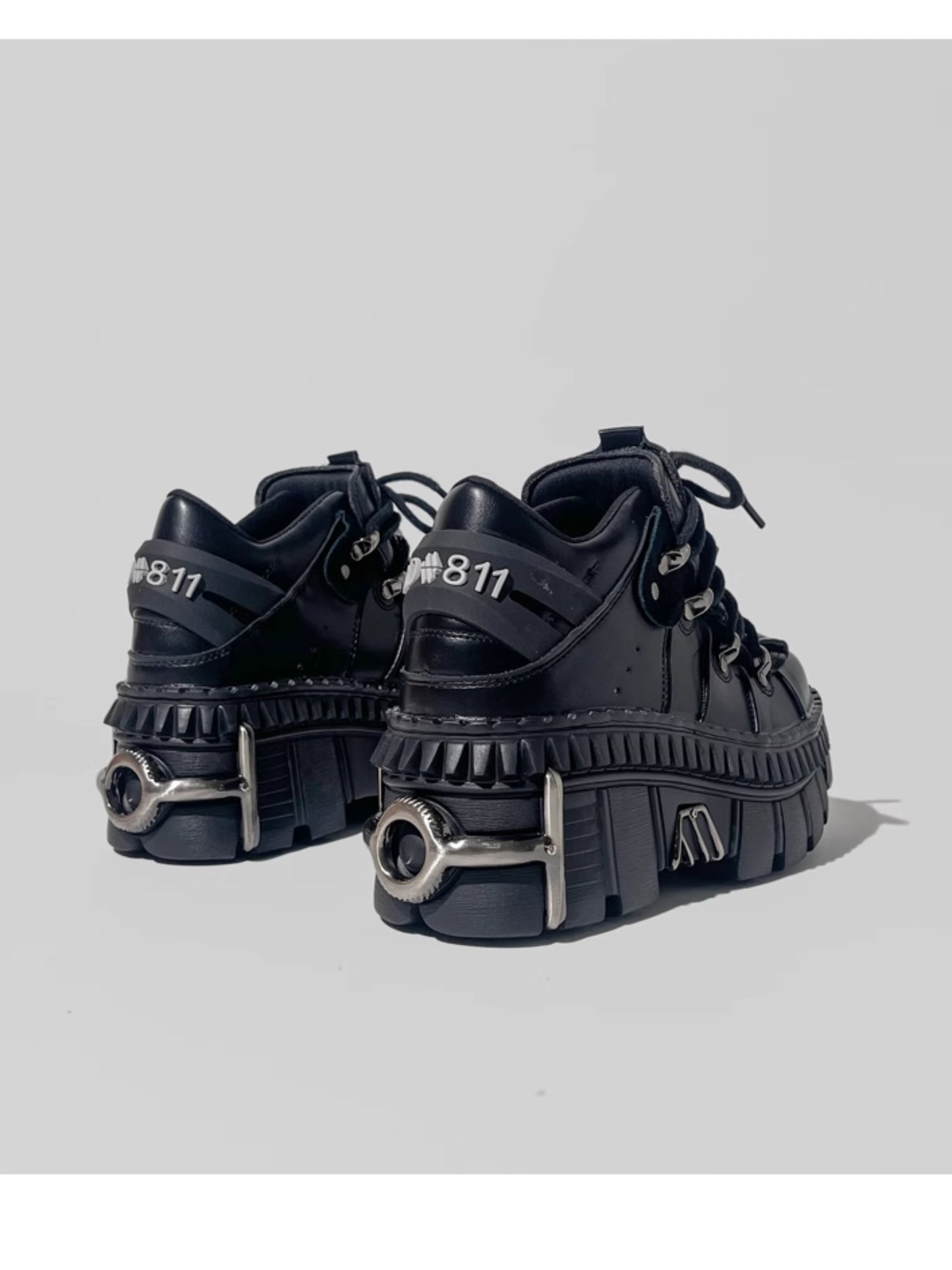 Metal punk style platform shoes【s0000006103】
