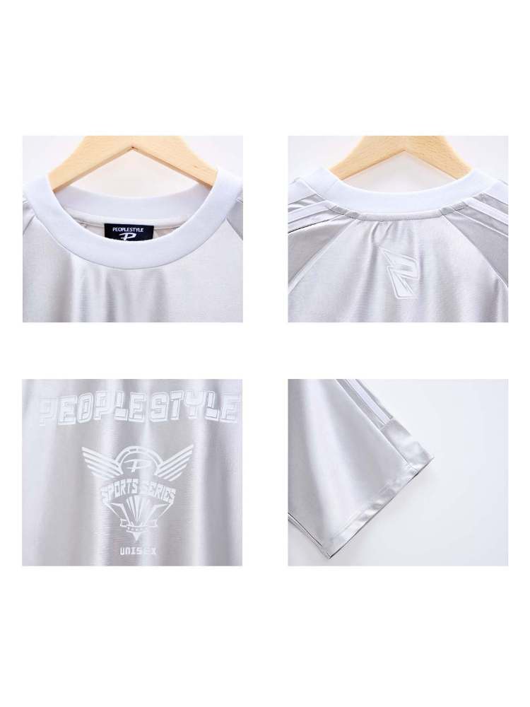 Glossy Oversize Metallic T-Shirt【s0000006751】