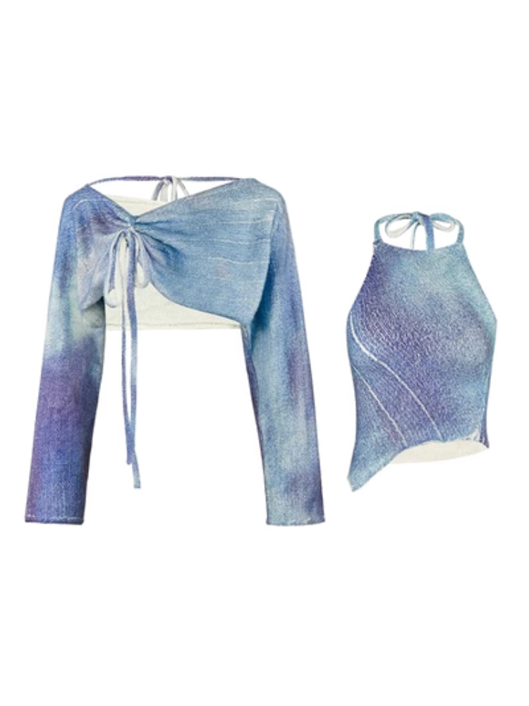 Marble Refreshing Gradation Layered Tops【s0000004027】