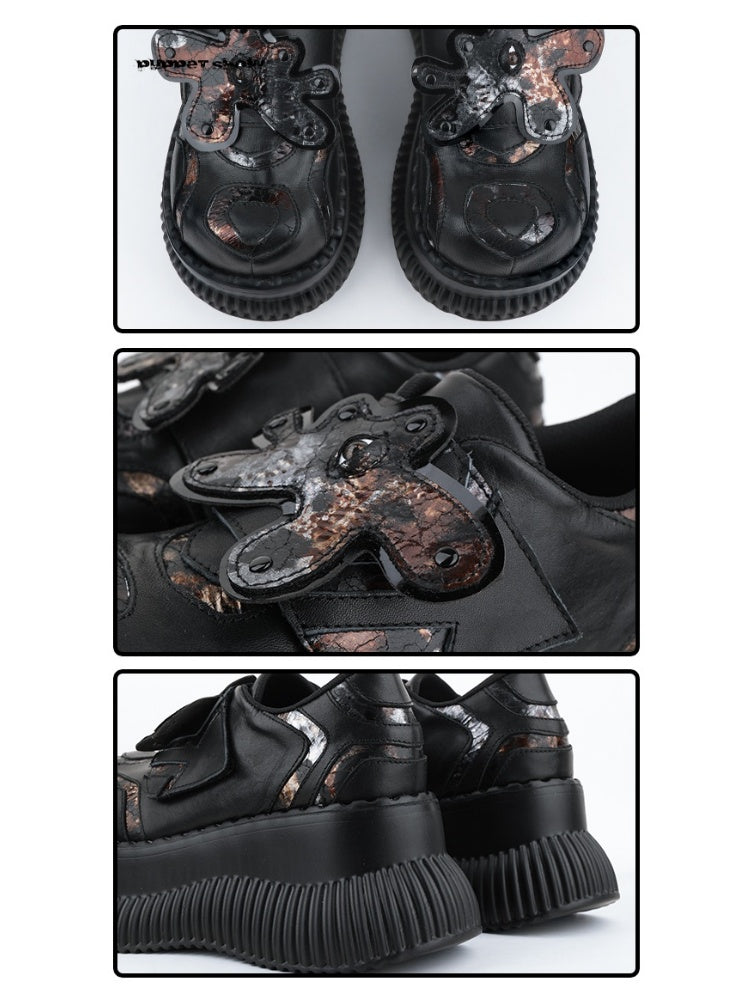 Animal Motif Decorative Strap Design Platform Shoes【s0000011895】