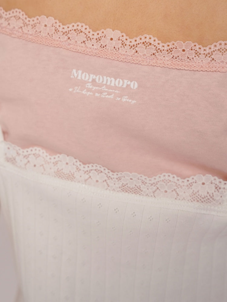 Faux Two-Piece Layered Double Lace Cute Short Sleeve T-Shirt【s0000012733】