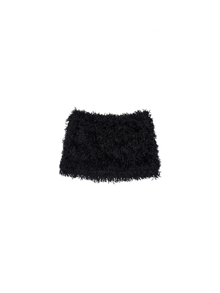 Feather V-Neck Beaded Draped Halter Neck Camisole&Slim Mini Skirt Set【s0000012928】