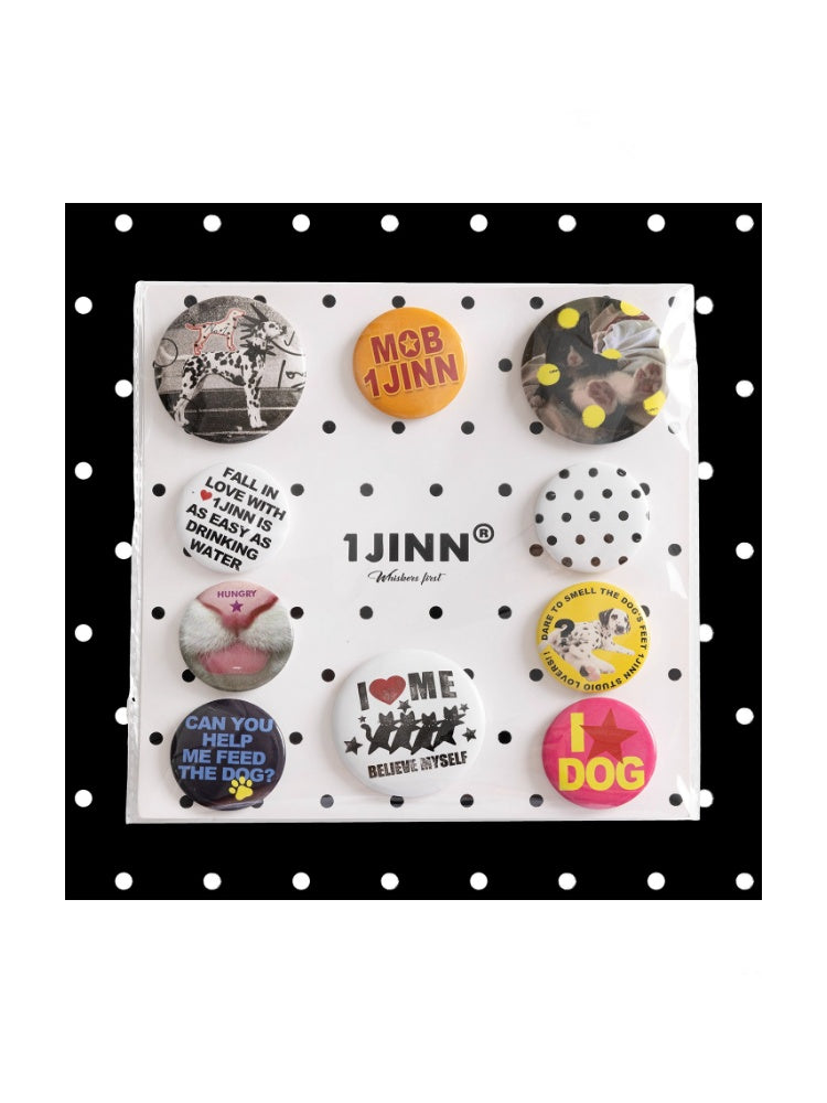 Cat & Dog Animal Personality Cute Badge Set【s0000013396】