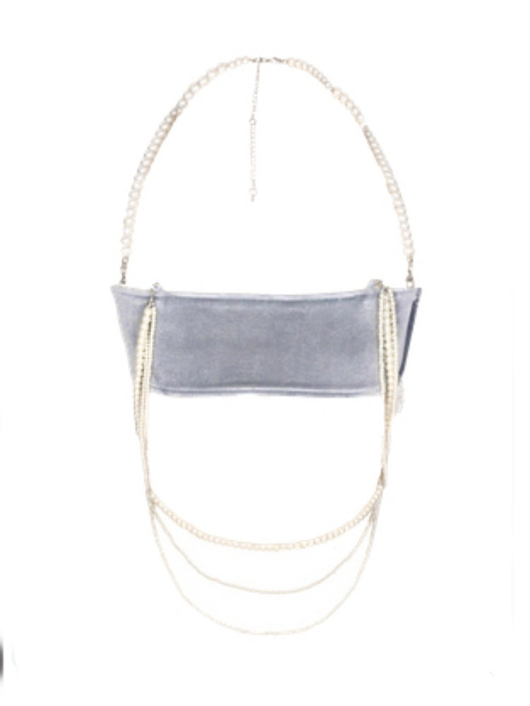 Call Of The Siren Mermaid Velvet Pearl Lace Bra Top【s0000013564】