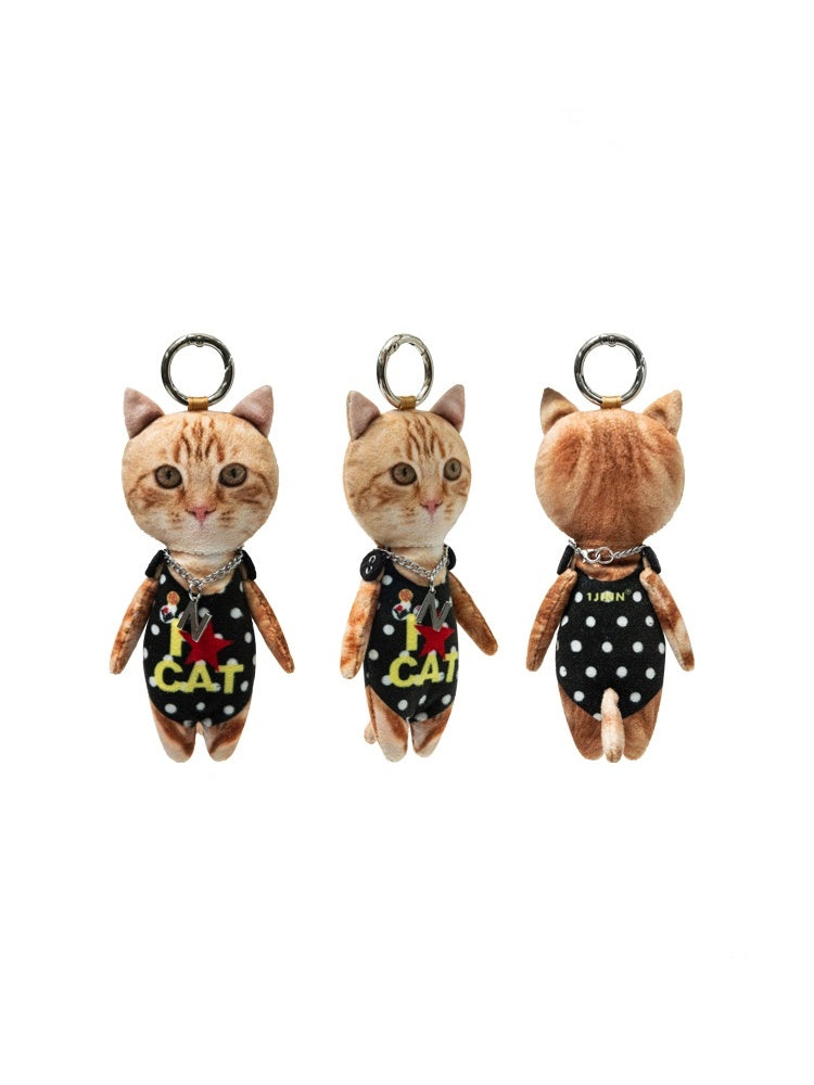 Original Funny Three-Dimensional Cat Doll Bag Pendant Cute Keychain Pendant【s0000013850】