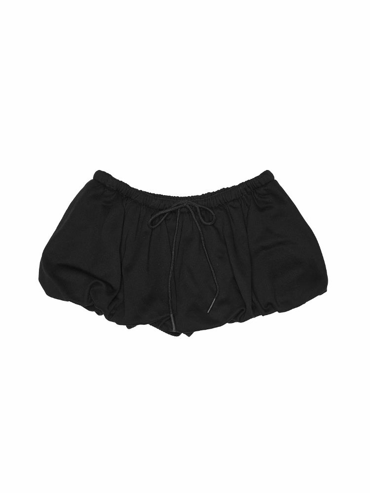 Drawstring Bud Puff Mini Skirt【s0000013860】