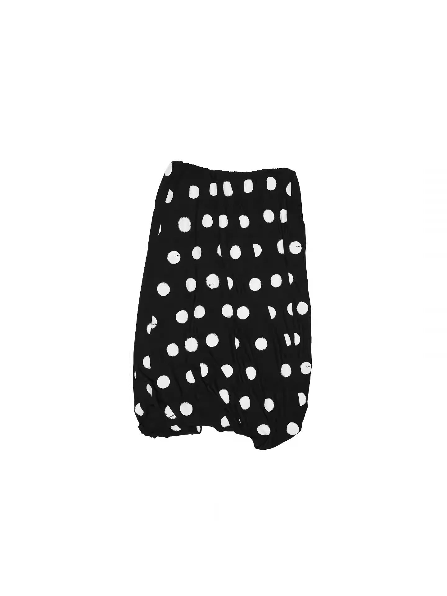 Retro Polka Dot Contrast Three-Dimensional Flower Bud Mid Skirt【s0000014233】
