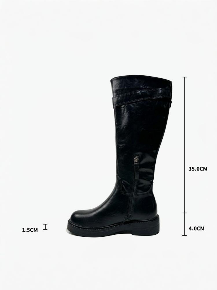Platform Fashion Boots Retro Style Hot Girl Slimming High Boots Design High Boots【s0000014293】