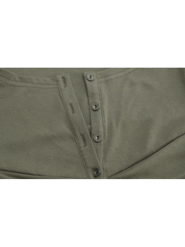 Arm Loop Pattern Metal Hot Diamond Base Base Long Sleeve Top【s0000014548】