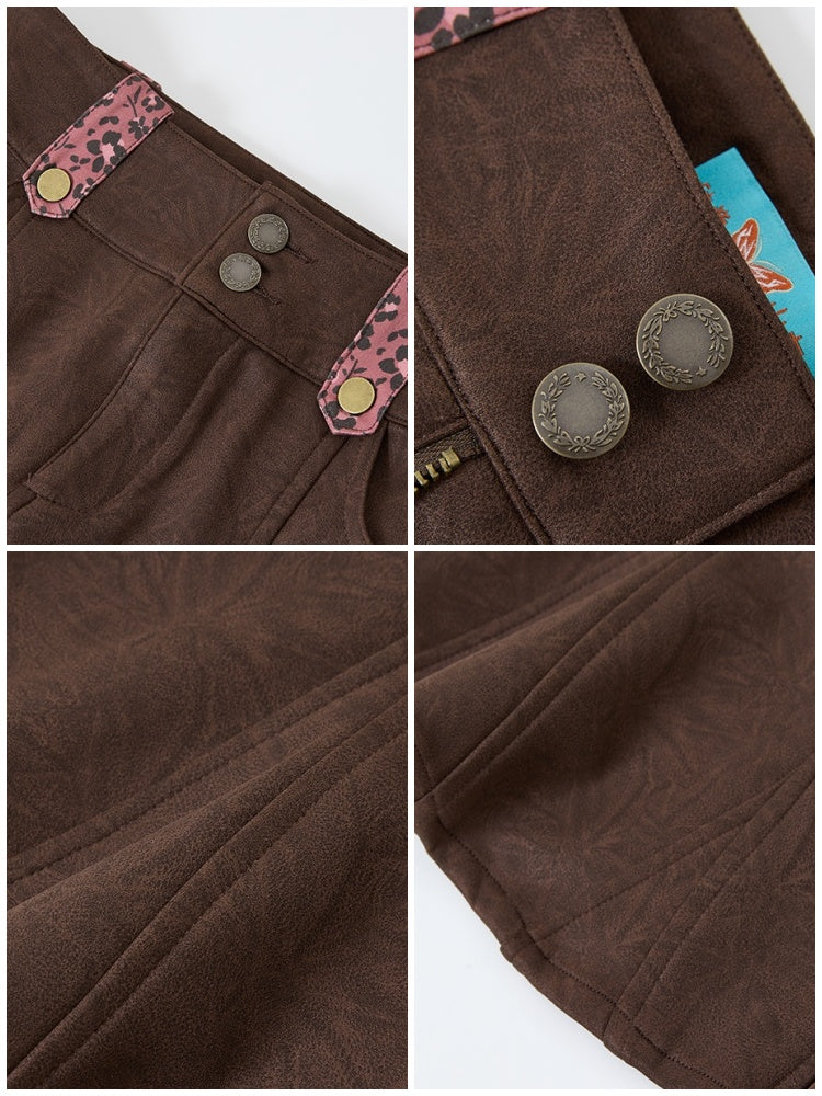 "Seven-Point Tone" Suede Mermaid Skirt Elegant High-End Retro Slimming【s0000014723】