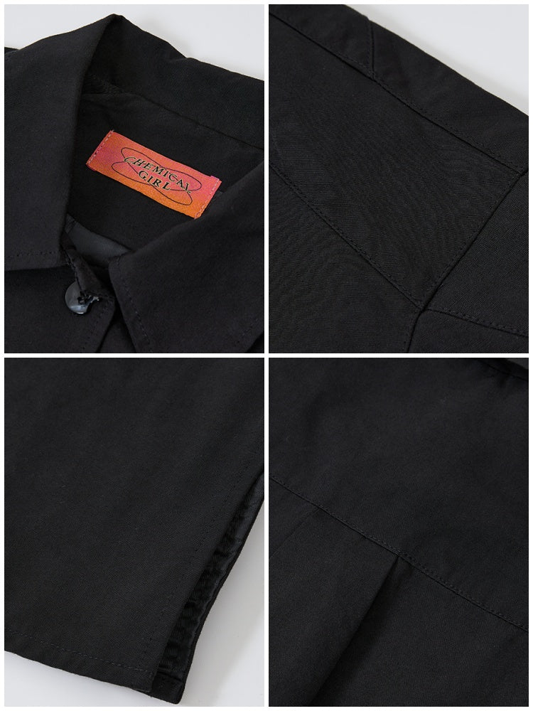 "Twilight Secret Words" Dropped Shoulder Long-Sleeved Shirt【s0000014726】