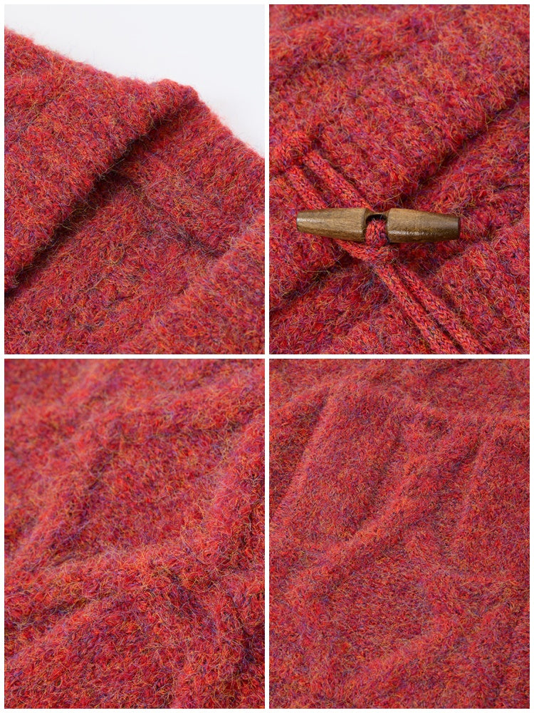 "Gathering Around The Fire" Woolen Cable Cardigan Sweater【s0000015001】