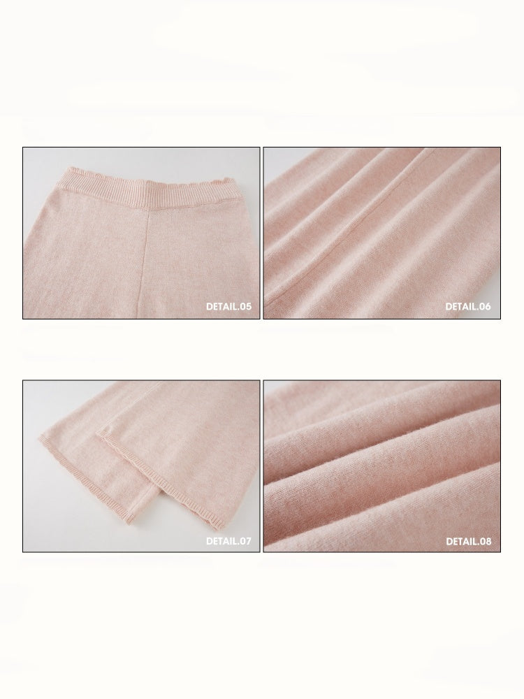 Wool Fluffy Comfortable Retro Elegant Lazy Doll Skirt Lace Dress Pants【s0000015337】