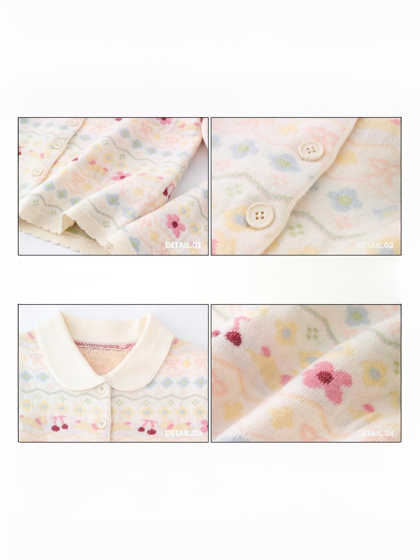 Rainbow Fair Isle Comfortable Warm Fabric Soft Jacket【s0000015341】