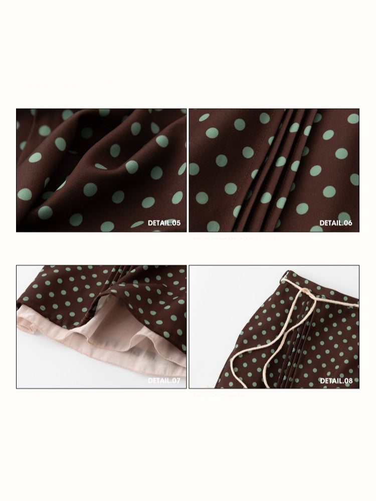 Little Rabbit Warm Cardigan & Polka Dot Skirt【s0000015342】